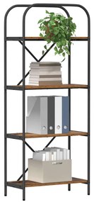 Könyvespolc Régi fa 60 x 30 x 146 cm Faanyag
