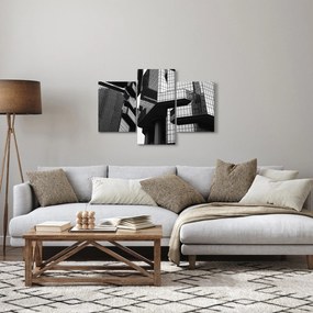 Üvegépületek képe (90x60 cm)