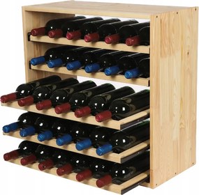 Bortartó állvány palacktartó szekrény bortartó állvány 30 palack Kihúzható Fekvő