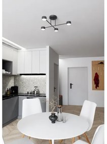 Felületre szerelhető csillár  HALO 4xGX53/10W/230V fekete