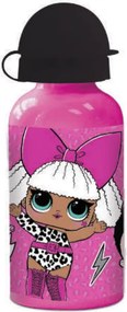 LOL Surprise Pink alumínium kulacs ivókupakkal 400 ml