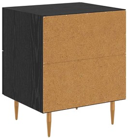 vidaXL Éjjeliszekrény fiókkal Fekete tölgy 40 x 35 x 47,5 cm Faanyag