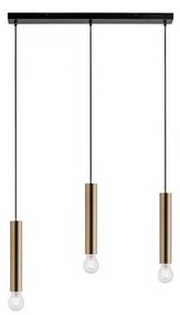 Leuchten Direkt 15618-60 - Csillár zsinóron BRUNA 3xE27/60W/230V sárgaréz