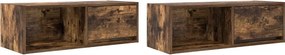 vidaXL 2 db füstös tölgy színű szerelt fa TV-szekrény 80x31x25,5 cm