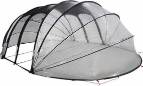 vidaXL Medencetábor Dóm Átlátszó 538 x 440 x 204 cm PVC