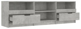 betonszürke szerelt fa TV-szekrény 69,5x30x50 cm