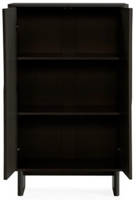 Fekete szekrény 80x130x40 cm Solei – MOME