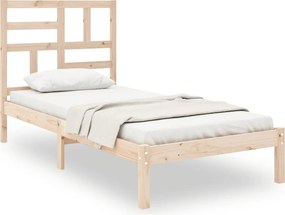 vidaXL Small Single tömör fa ágykeret 75 x 190 cm