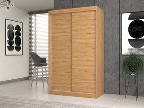 Aldabra IGA 120 B tolóajtós gardróbszekrény 120x61x200, sima, tölgy