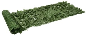sötétzöld leveles erkélyparaván 200 x 75 cm