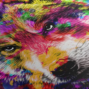 Kép - Farkas graffitivel (90x60 cm)