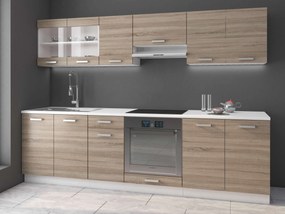 Felső konyhaszekrény Domton 80 G 60 2F (trufla sonoma tölgy + fehér). 1033026