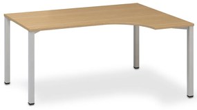 ProOffice B ergonomikus asztal 180 x 120 cm, jobb, bükkfa