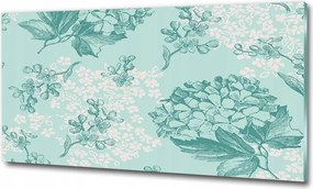 Fotó vászonkép edzett üveg Hortenzia 100x70