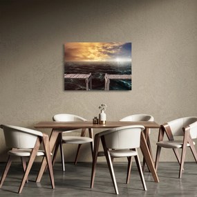 Tenger képe (üvegen) (70x50 cm)