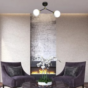 Csillár JOY 2xE14/40W/230V fekete/arany