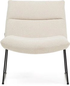 Bézs zsenília fotel Asen – Kave Home