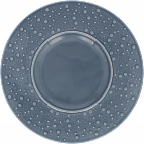 Lubiana Lapostányér Porcelán Étkészlet 27cm Krople Rosy Szürke-kék