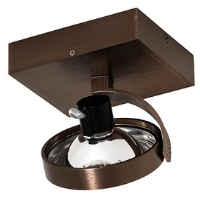 Design spotlámpa sötét bronz forgatható és dönthető - Go
