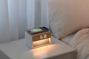 Immax 09114L - LED asztali lámpa ébresztővel és töltéssel CALM LED/1,2W/5V