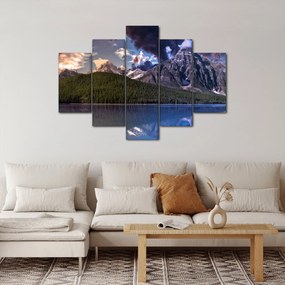A tó és a hegyek képe (150x105 cm)