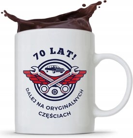 Bögre Tökéletes Ajándék Születésnapra 70 70-es 70-es évek fotónyomtatással