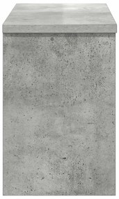 Fali Kabáthorog polcokkal Beton szürke 50 x 20 x 30 cm Faanyag