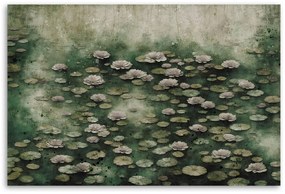 Gario Vászonkép Lótuszvirágok a tavon Méret: 90 x 60 cm