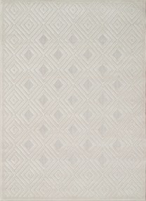 Fehér szőnyeg nappaliba ,modern kivágott boho mintás 80x150cm