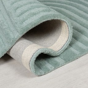 Zen Garden türkiz gyapjú szőnyeg, 120 x 170 cm - Flair Rugs
