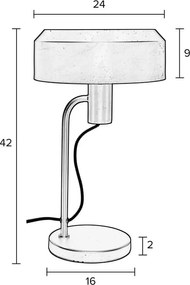 Fekete asztali lámpa Landon - White Label