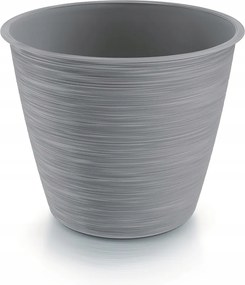 Virágtartó Fedél Műanyag Kerek Szürke 17CM