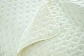 Dekoratív ágytakaró Terra 160x200 steppelt elefántcsont