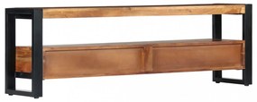 tömör akácfa TV-szekrény 140 x 30 x 45 cm
