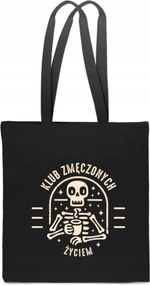 Öko Pamut Táska Klub Fáradt Életek kávé csontváz vásárlás TT_169