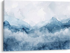 Kép - Felhők és hullámok, akvarell (70x50 cm)