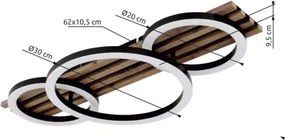 GLOBO 67353D3 ISHA Modern LED Mennyezeti Lámpa IP20
