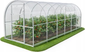 Polikarbonát üvegház Kerti alagút 2x6 m profilok 20x20 polikarbonát 3mm