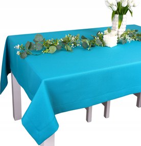 Abrosz Asztalra Panama 300x140 Türkiz Foltálló Sima Dekoratív