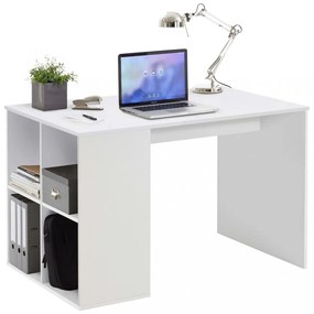 Fmd fehér íróasztal oldalpolcokkal 117 x 72,9 x 73,5 cm