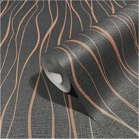 Fali tapéta csillogó hullámok modern minta