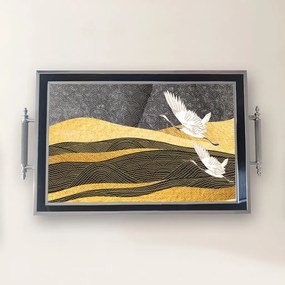 Üveg tálca, 38×24 cm – TPG9858