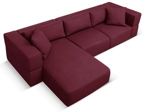 Borvörös sarokkanapé (bal oldali) Esther – Milo Casa