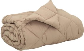 vidaXL Teljes éves takaró Tópszínű 200 x 200 cm Mikroszál
