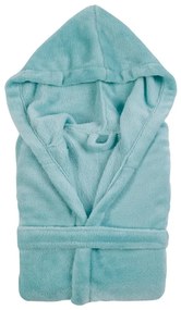 Türkizkék mikroplüss gyerek fürdőköpeny, méret 122-128 - Tiseco Home Studio