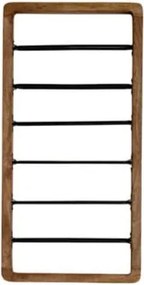 Barna fali bortartó polcos állvány, palackok száma 6 Sorrento – Light &amp; Living