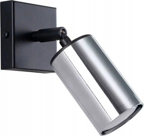 Fali lámpa modern reflektor króm fekete hálószoba Sollux