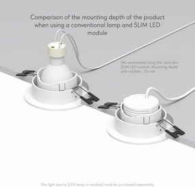 Rodvig series recessed ceiling downlight — DK/EU-3061-WH