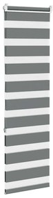 zebrafüggönnyel sötét szürke szövetszélesség 35,9 cm poliészter