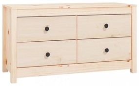 tömör fenyőfa kisszekrény 100x40x54 cm
